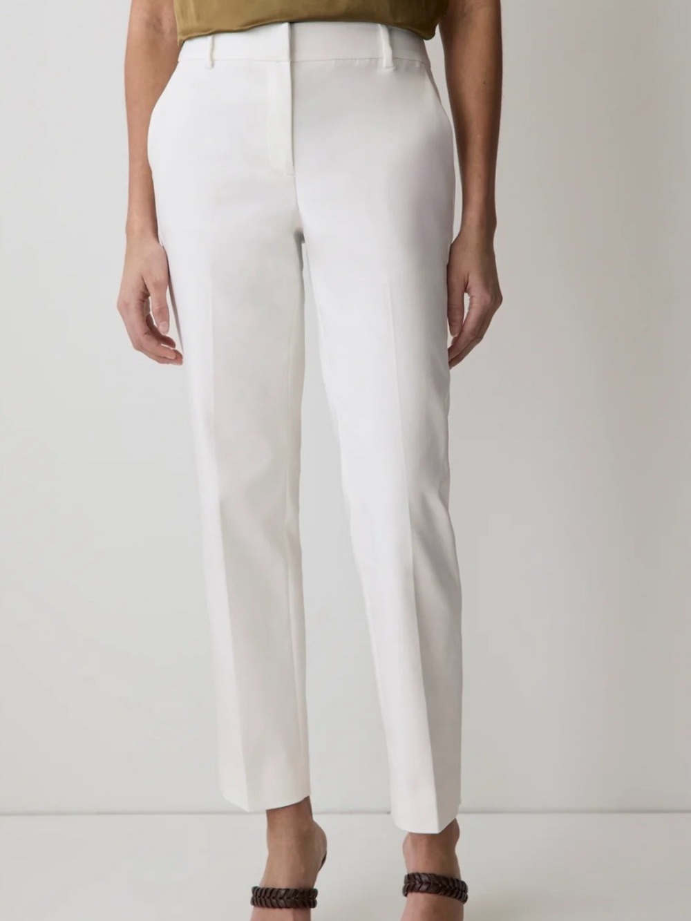 R&W Limitless Straight-Leg Mid-Rise Ankle Pant SZ.8